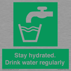 Stay hydrated. Drink water regularly 